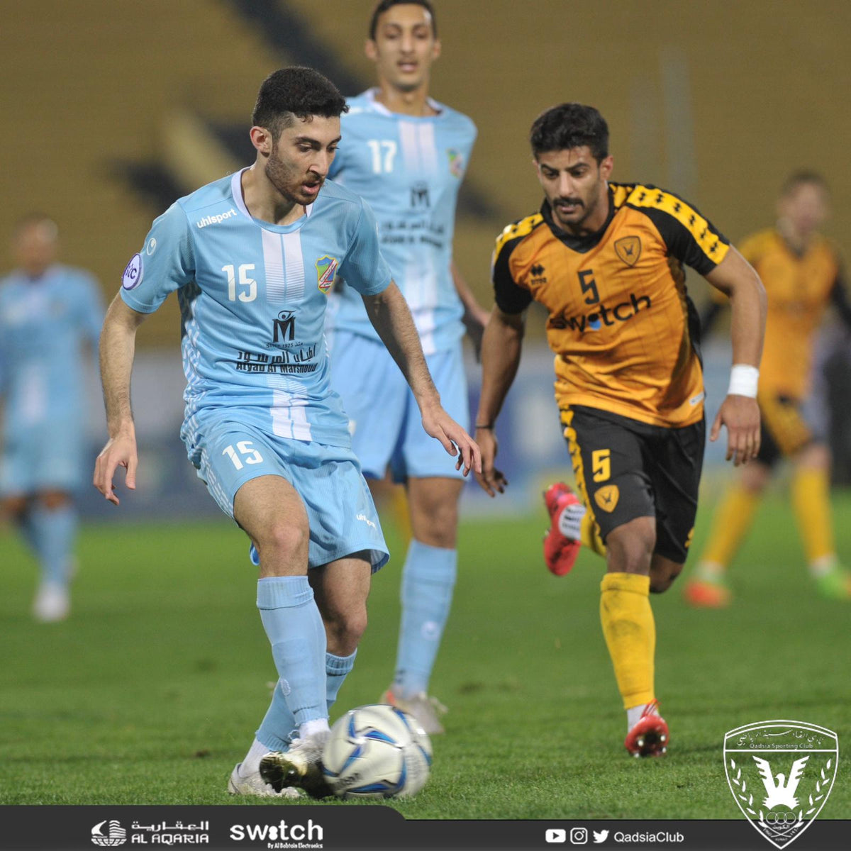 فاز نادي القادسية على السالمية بنتيجة 1-0 ضمن الدوري الممتاز لكرة القدم سجله اللاعب عدي الصيفي