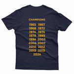 Qadsia 17th championship T-shirt - Navy Blue كحلي